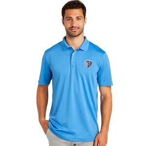 Antigua Sporting Kansas City XXL Blue Polo Shirt Moisture Wicking‎ Soccer Fan